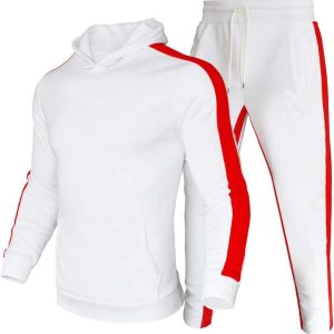 Men Sweatsuit Pullover Hoodie Tops and Pants Set Casual Sports Tracksuit