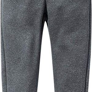Men's Winter Thermal Fleece Pants Sherpa Lined Sweatpants Athletic Warm Running Jogger Pants