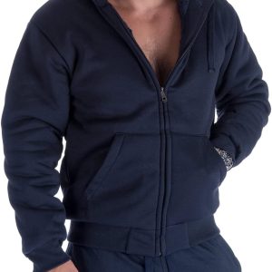 Heavyweight Sherpa Hoodies for Men, Thick Fleece Lined Full Zip Up Winter Warm Sweatshirts Work Jackets