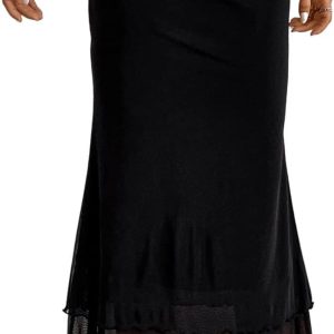 Women's High Waisted Mesh Skirt Y2k Outfits Fishtail Bodycon Long Skirts Goth Clothes