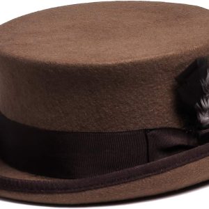 Men's Coachman and Classic Top Hat for Costume and Masquerade