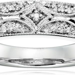 Sterling Silver Diamond Accent Band Ring
