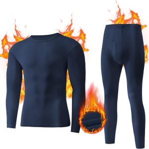 Thermal Underwear for Men Heavy Weight Long Johns Base Layer Set with Fleece Lined