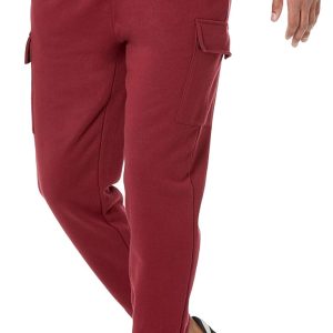 Men's Cargo Fleece Jogger Sweatpant with Relaxed Fit