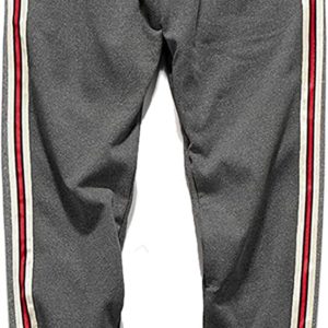 Men's Winter Fleece Sweatpants Sherpa Lined Pants Active Drawstring Jogger Trousers