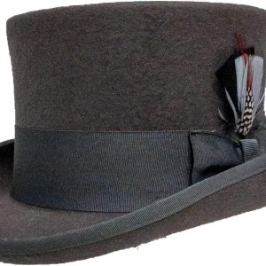 Men's Coachman and Classic Top Hat for Costume and Masquerade
