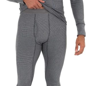 Men's Recycled Waffle Thermal Underwear Set (Top and Bottom)
