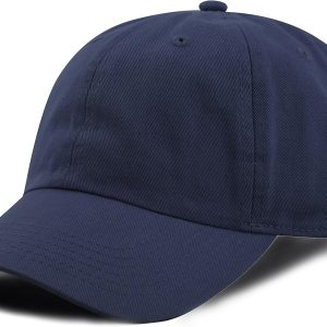 Kids Washed Low Profile Cotton and Denim  Plain Baseball Cap Hat